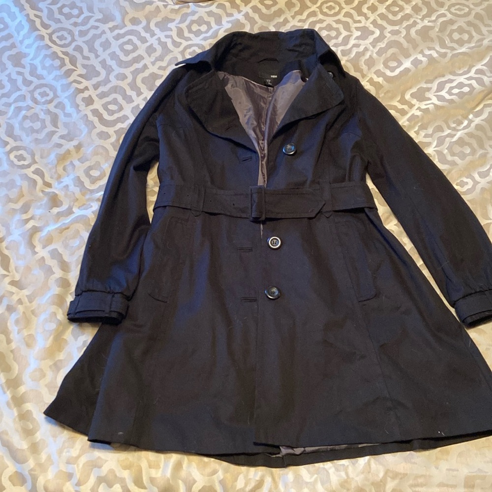 H&M black trench coat